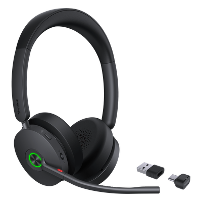 Auriculares Bluetooth UC / ANC Híbrida / 6 Micrófonos / 65