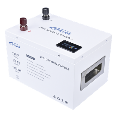 Batería de Litio LiFePO4 12.8Vcc, 100Ah, 1.28KwH, Pantalla