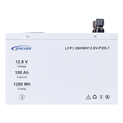 Batería de Litio LiFePO4 12.8Vcc, 100Ah, 1.28KwH, Pantalla