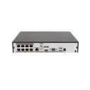 NVR IP / 8 Canales / 8 Puertos PoE+ / 4K / H.265+ / PoE