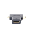 Adaptador Micro + Mini HDMI Macho a HDMI Hembra / Mini HDMI