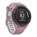 Forerunner® 265S, Bisel negro con carcasa en rosa y correa