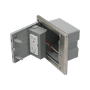 Caja de piso con contacto eléctrico (Duplex), resistente al