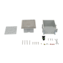 Caja de piso con contacto eléctrico (Duplex), resistente al