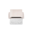 Mini caja de piso rectangular en acero inoxidable con 2