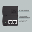 Inyector PoE+ (30W) / Gigabit 802.3 af/at / 2 puertos