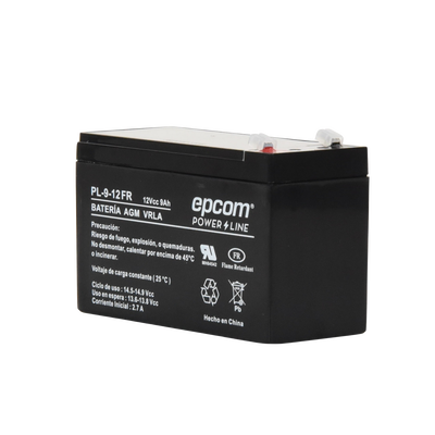 Batería 12 Vcc / 9 Ah / UL / Tecnología AGM-VRLA /