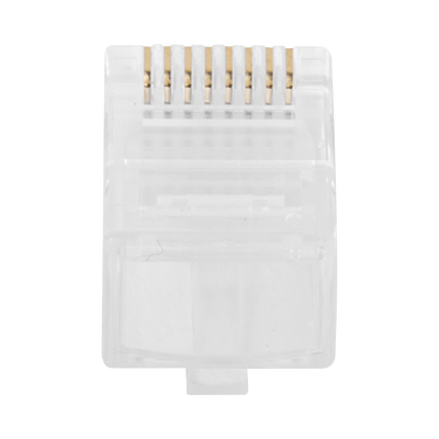 Bote con 100 Plugs Pass through RJ45 Cat6 sin blindaje,