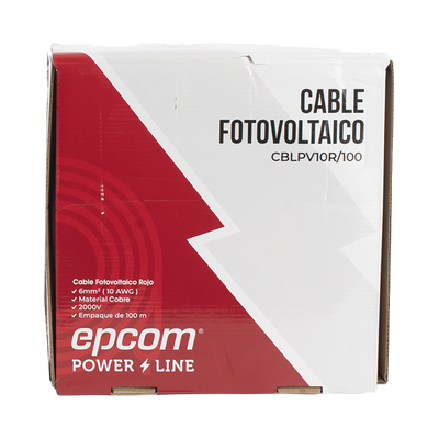 Kit de 2 rollos de 100 metros de cable fotovoltaico de