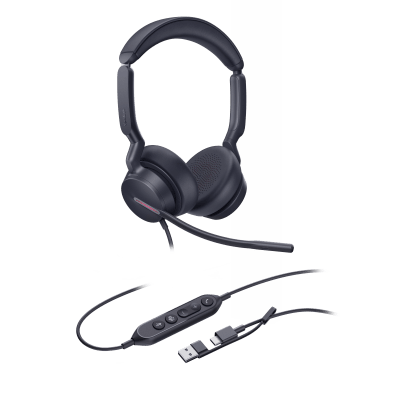 Diadema Alámbrica Yealink UH46 Dual USB-C/A Certificada con