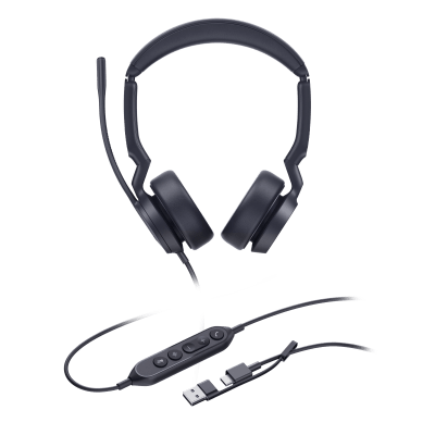Diadema Alámbrica UH44 Dual UC de Yealink con Conectividad