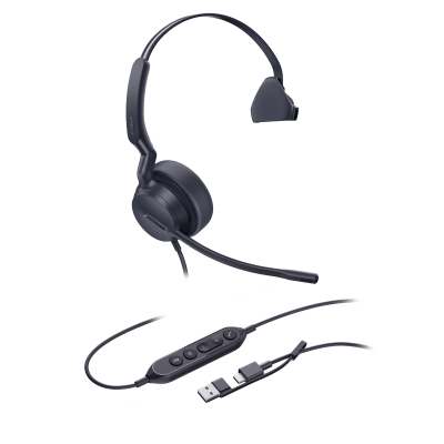 Diadema Alámbrica Yealink UH44 Mono USB-C/A Certificada con