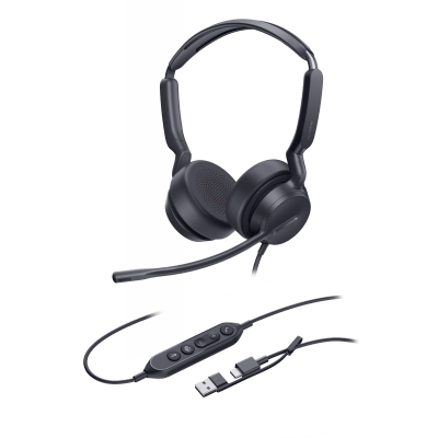 Diadema Alámbrica Yealink UH42 Dual con Audio HD y