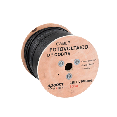 Carrete de 500 Metros / Cable Fotovoltaico Negro / 6mm²