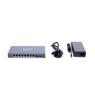 Switch Gigabit PoE+ / Administrable / 8 Puertos Gigabit PoE+
