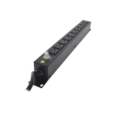 Multicontacto Horizontal (PDU) de 10 Contactos (NEMA 5-15R)