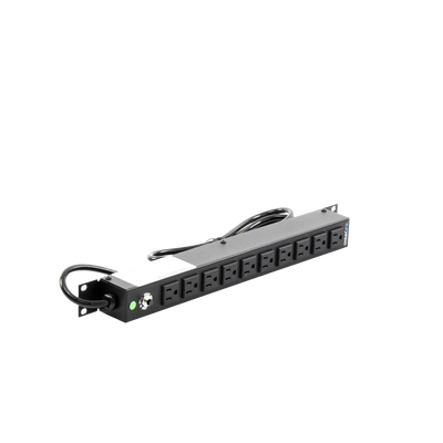 Multicontacto Horizontal (PDU) de 10 Contactos (NEMA 5-15R)