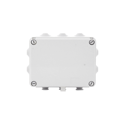 Caja de derivación de PVC Auto-extinguible con 10 entradas,