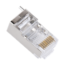 Bote con 100 Piezas de Plug Modular RJ45 Cat5e Blindado,