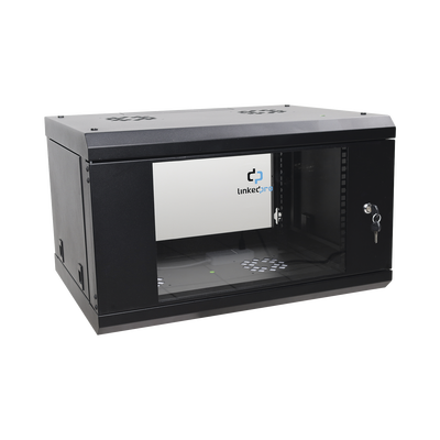Gabinete de Pared de 6U con Puerta de Cristal Templado, 455