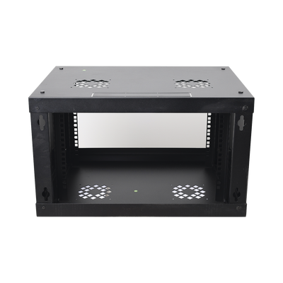 Gabinete de Pared de 6U con Puerta de Cristal Templado, 455