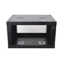 Gabinete de Pared de 6U con Puerta de Cristal Templado, 455