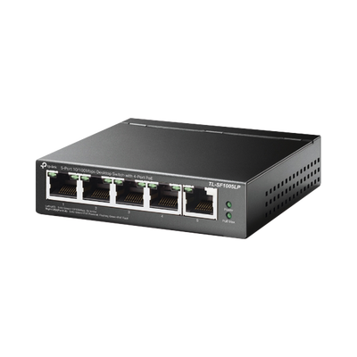 Switch PoE No Administrable de Escritorio / 5 puertos 10/100