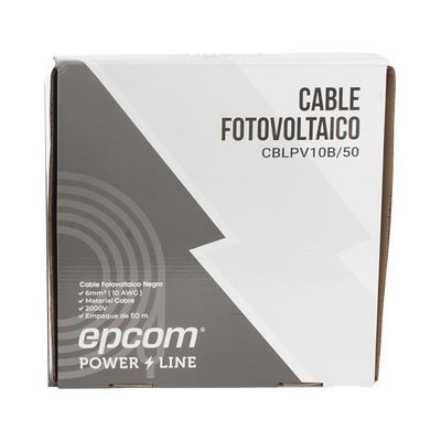 Kit de 2 rollos de 50 metros de cable fotovoltaico de cobre,