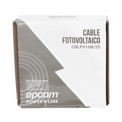 Kit de 2 rollos de 25 metros de cable fotovoltaico de cobre,