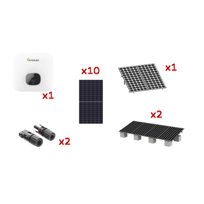 Kit Solar Interconexion  / 6 kW  220Vca / Inversor GROWATT /