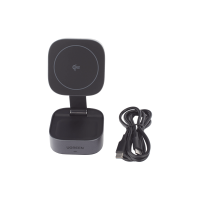 Cargador Inalámbrico 2 en 1 / Qi 2 15W / Base Auriculares
