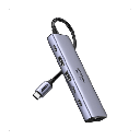 Hub USB-C 6 en 1 / HDMI 4K@60Hz / 4x USB 3.2 Gen 2 10 Gbps /