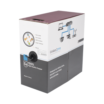 Bobina de Cable UTP 305 Metros (1000 Pies), Cat5e con Doble