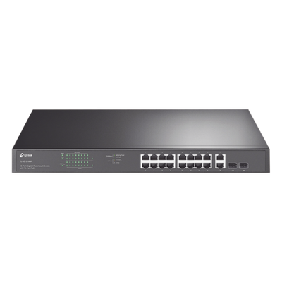 Switch no administrable de 16 puertos 10/100/1000Mbps y PoE