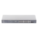 Switch no administrable de 16 puertos 10/100/1000Mbps y PoE