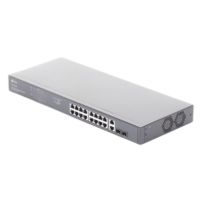 Switch no administrable de 16 puertos 10/100/1000Mbps y PoE