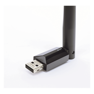 Adaptador  USB inalámbrico doble banda AC 600 Mbps, antena