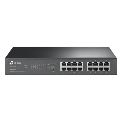 Switch Easy Smart PoE+, 16 puertos 10/100/1000Mbps, 8