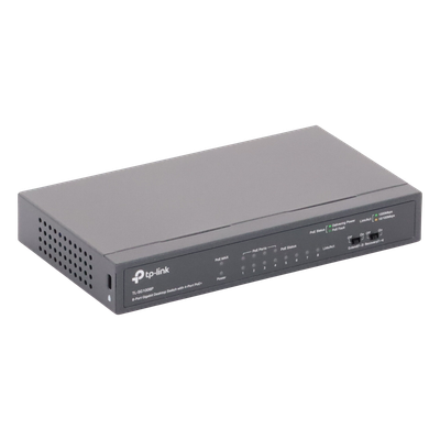 Switch Gigabit PoE+ no administrable de 8 puertos