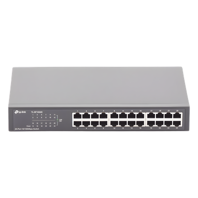 Switch no administrable de 24 puertos 10/100 Mbps para