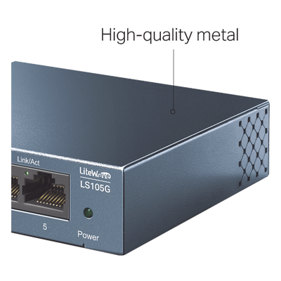 Switch de escritorio Gigabit de 5 puertos 10/100/1000Mbps,