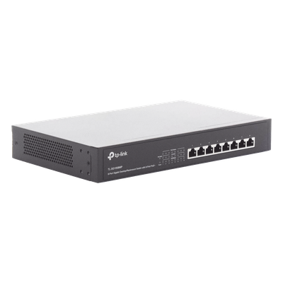 Switch Gigabit PoE+ no administrable de 8 puertos