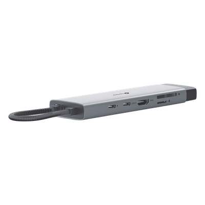 Adaptador HUB 9 en 1, 1 puerto USB-C entrada, 1 puerto HDMI