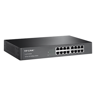 Switch no administrable de 16 puertos 10/100 Mbps de