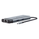 Adaptador HUB 6 en 1, 1 puerto USB-C entrada, 1 puerto HDMI