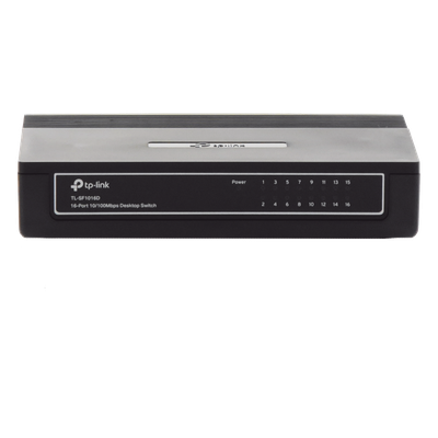 Switch no administrable de 16 puertos 10/100 Mbps para