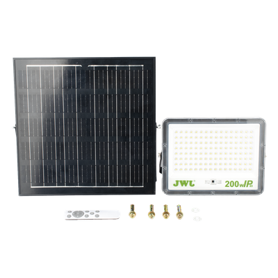 Reflector de 200 W con Panel Solar  /  Batería 3.2  V CD /