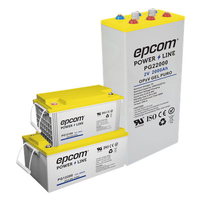 Batería de GEL PURO OPzV / 12 V @ 100 Ah / Ciclo profundo /