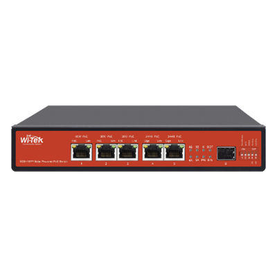 Controlador Solar de 15A con Switch PoE / 1 Puerto Gigabit