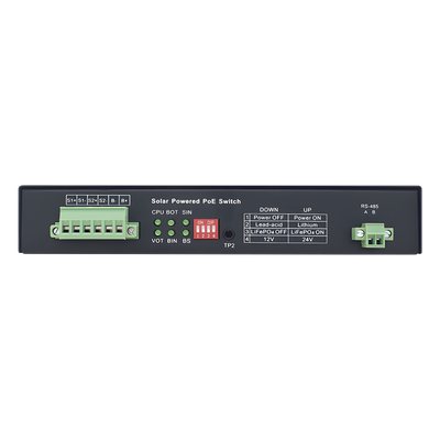 Controlador Solar de 15A con Switch PoE / 1 Puerto Gigabit